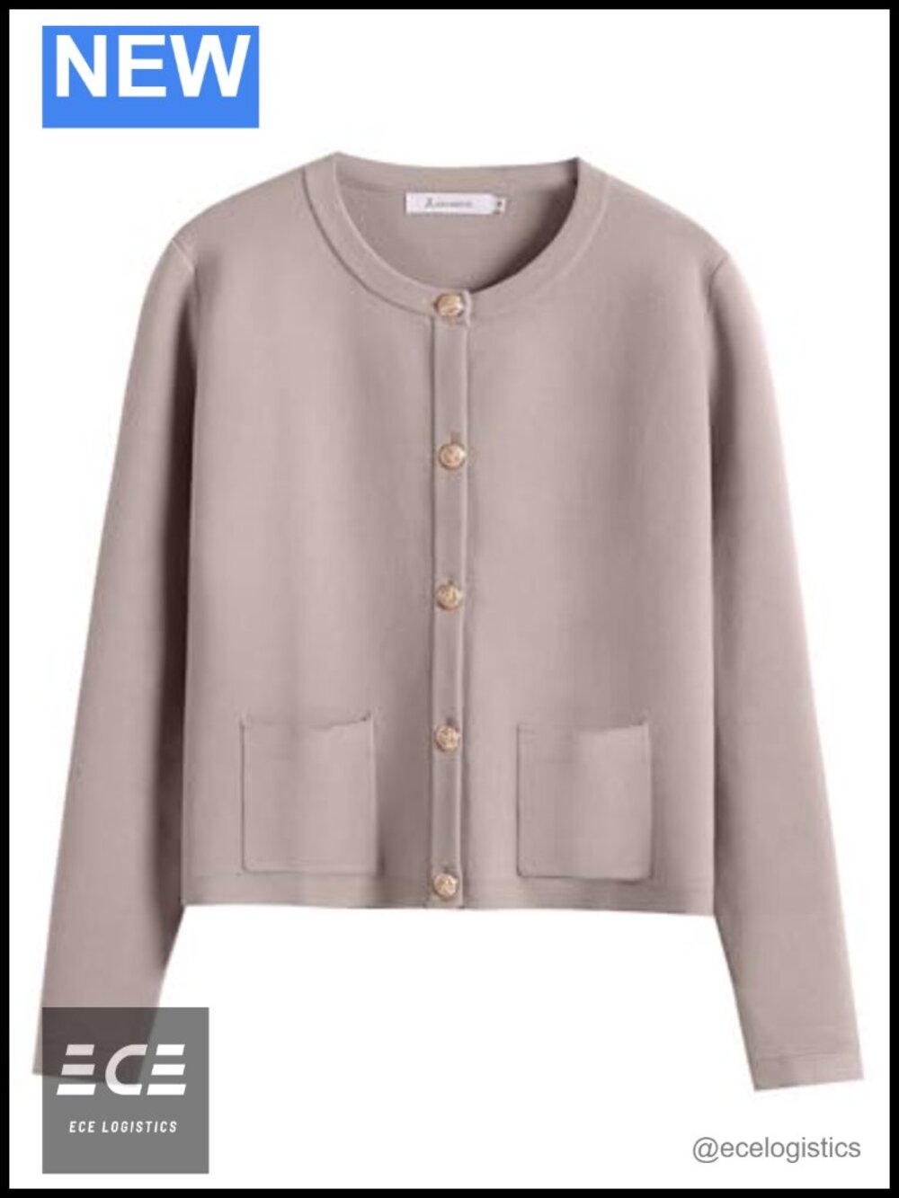 Women's Button Down Cropped Long Sleeve Cardigan Sweater